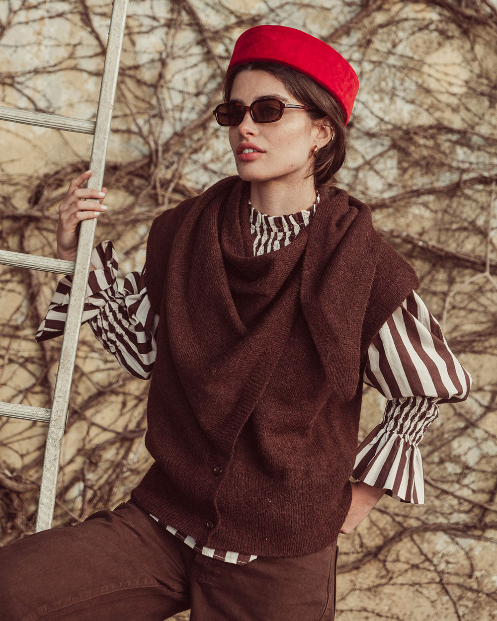 CHALECO SABINE CAFÉ