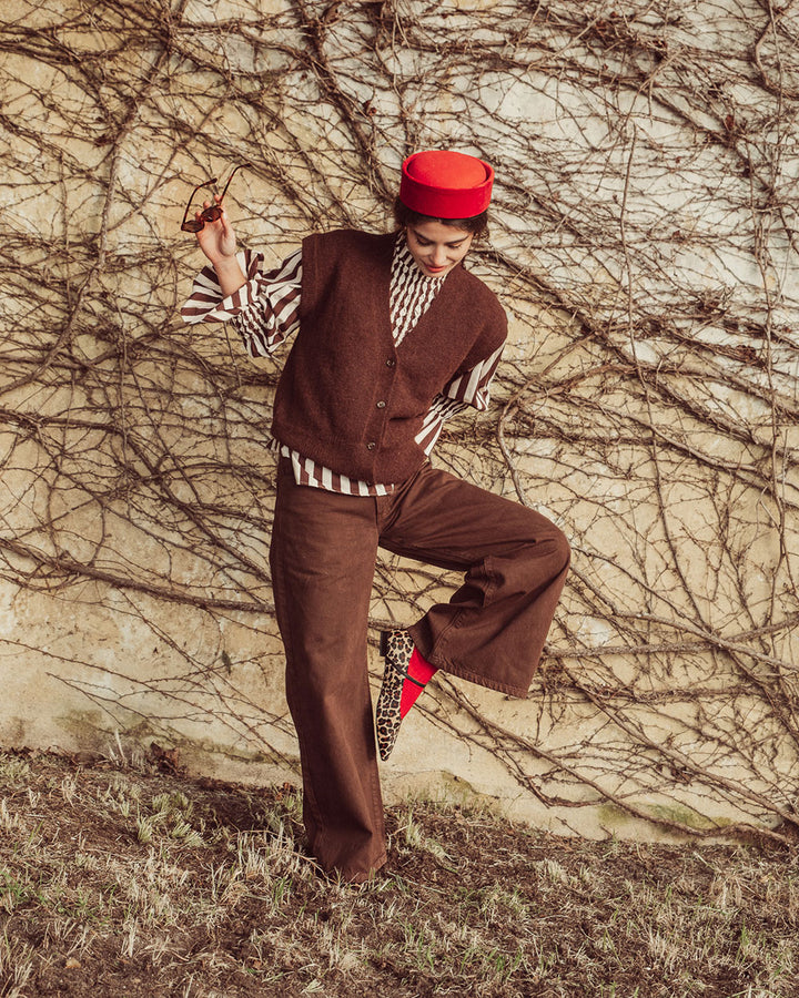 CHALECO SABINE CAFÉ