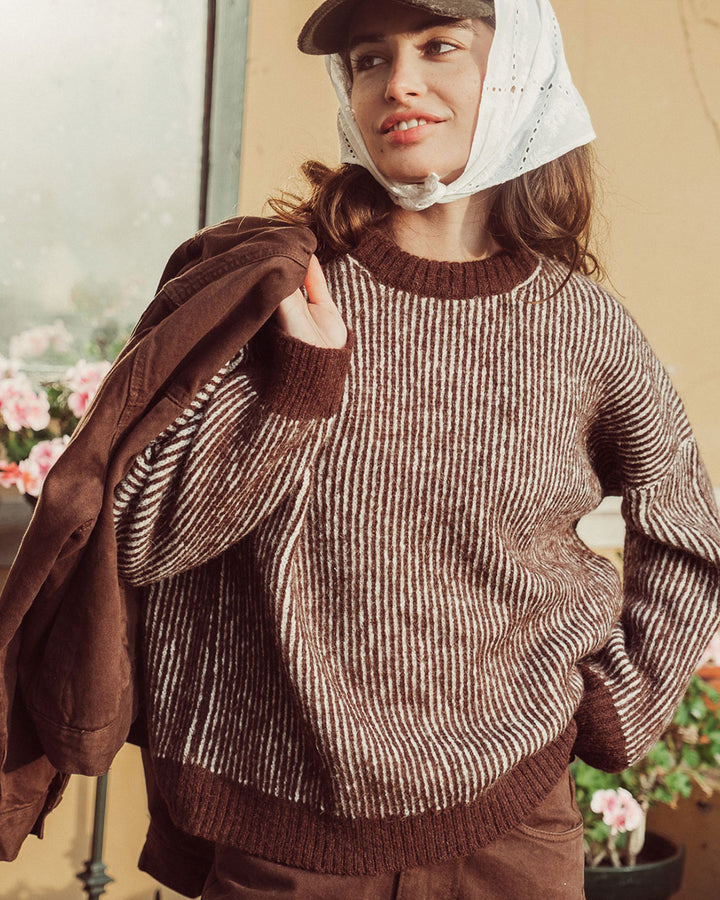 CHALECO NARAE CAFÉ CRUDO