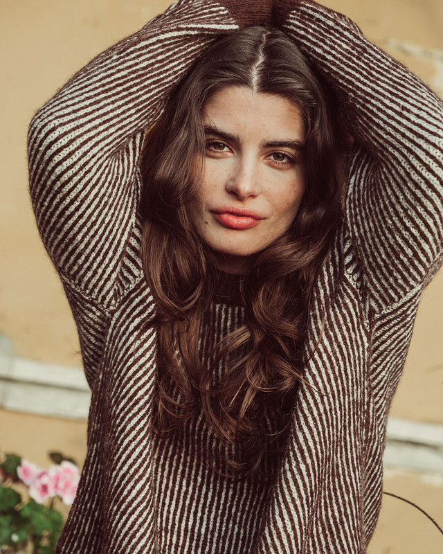 CHALECO NARAE CAFÉ CRUDO