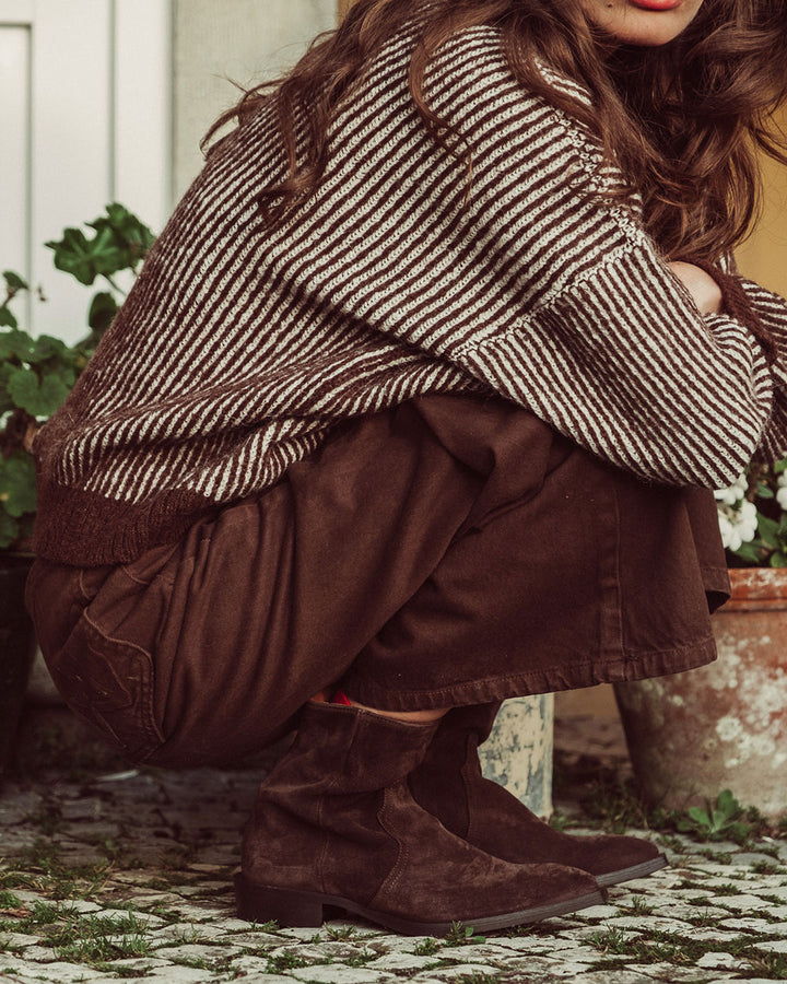 CHALECO NARAE CAFÉ CRUDO