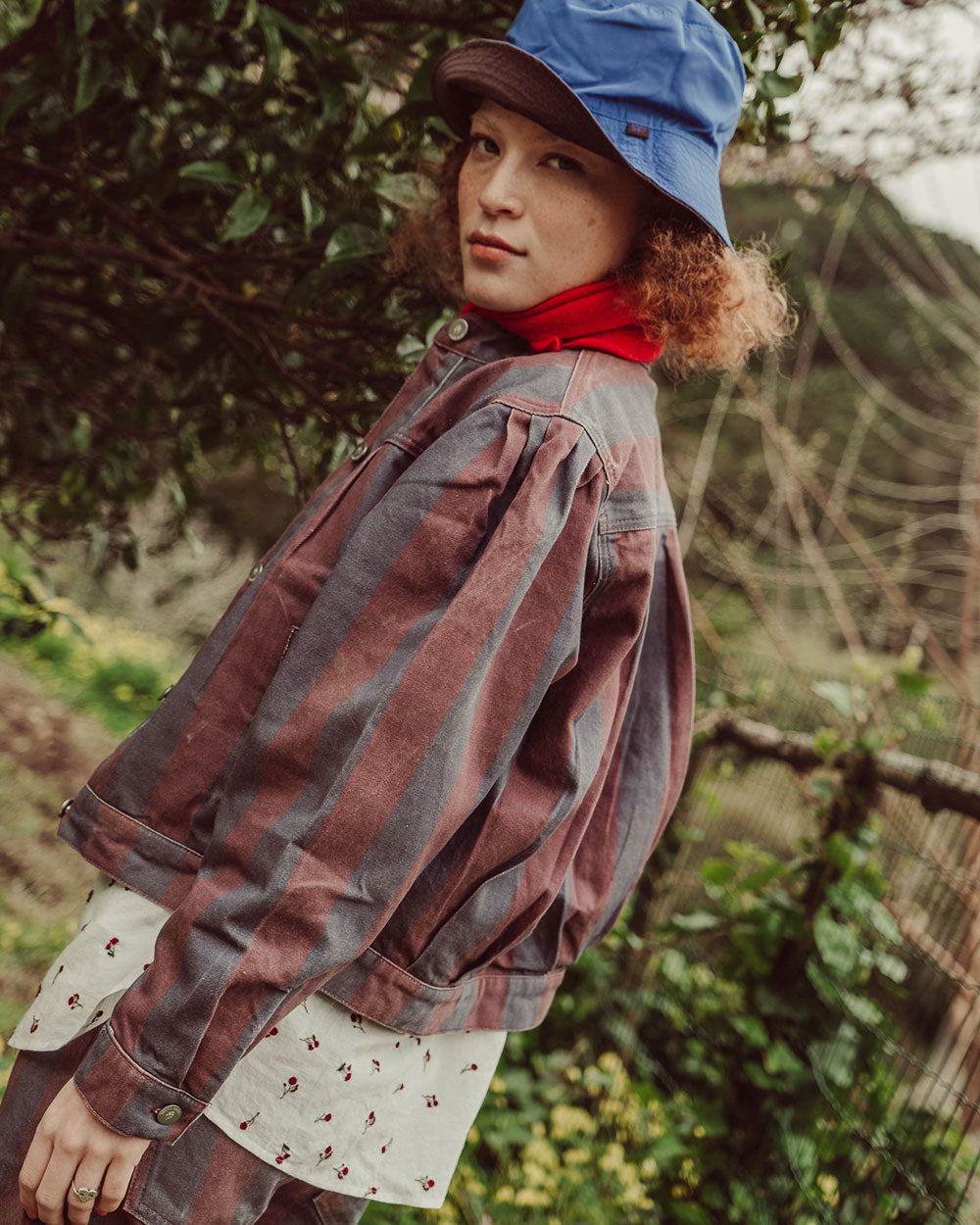 CHAQUETA ANNIE NAVY STRIPES