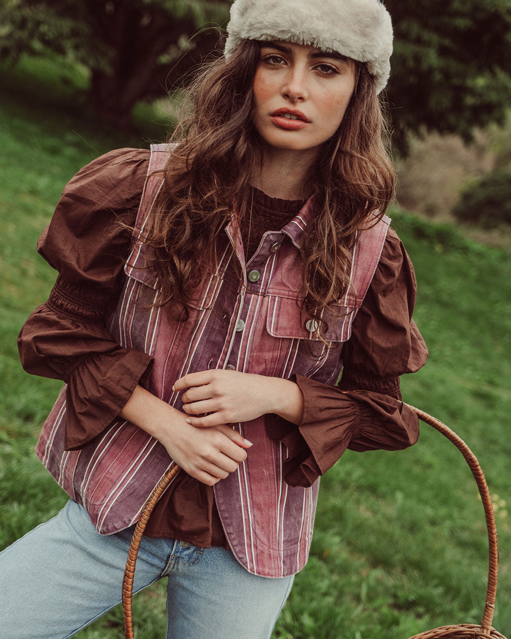 VEST RUNA BURGUNDY STRIPES PREVENTA