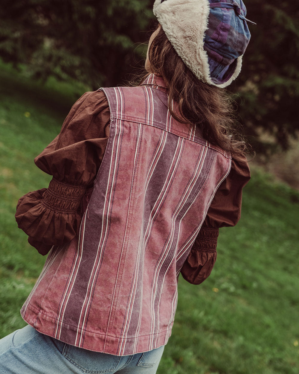 VEST RUNA BURGUNDY STRIPES PREVENTA