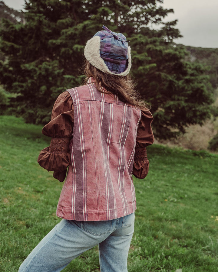 VEST RUNA BURGUNDY STRIPES PREVENTA