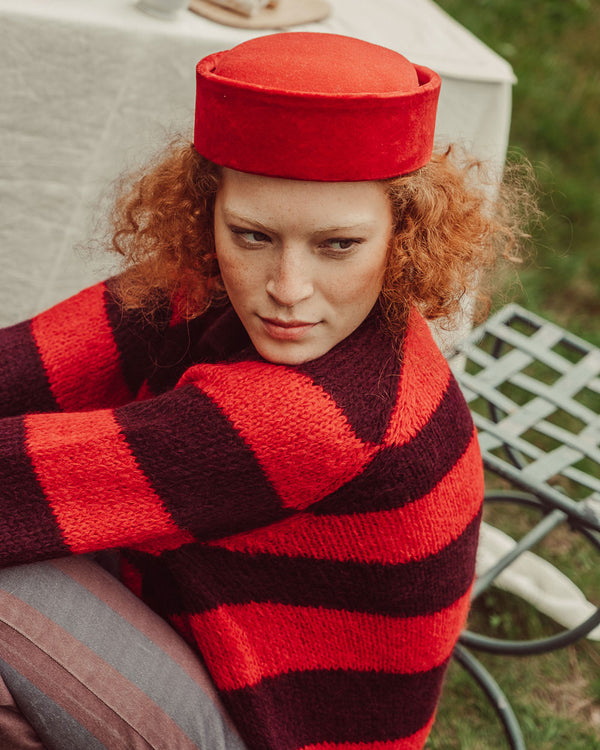 CHALECO OTTAVIA ROJO VINO