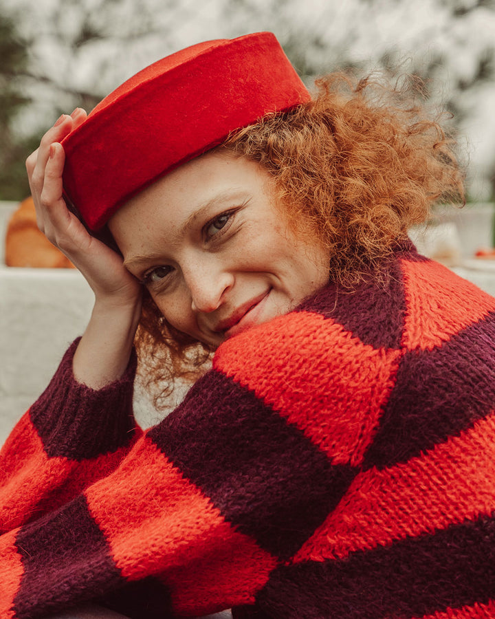 CHALECO OTTAVIA ROJO VINO