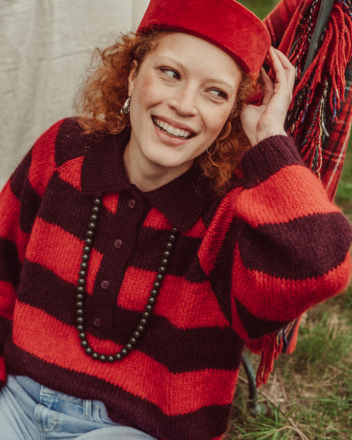 CHALECO OTTAVIA ROJO VINO