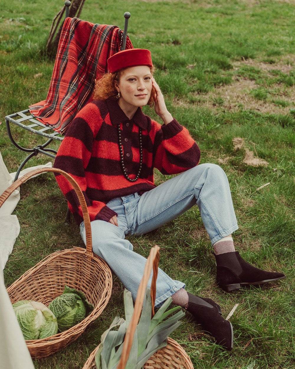 CHALECO OTTAVIA ROJO VINO