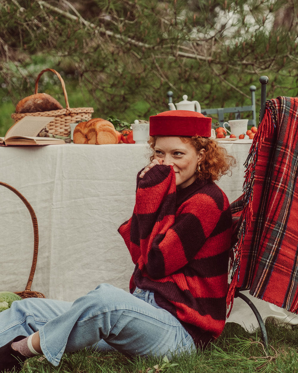 CHALECO OTTAVIA ROJO VINO