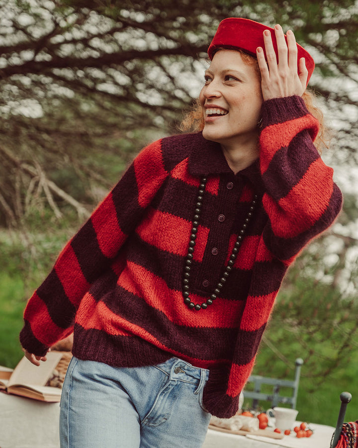 CHALECO OTTAVIA ROJO VINO