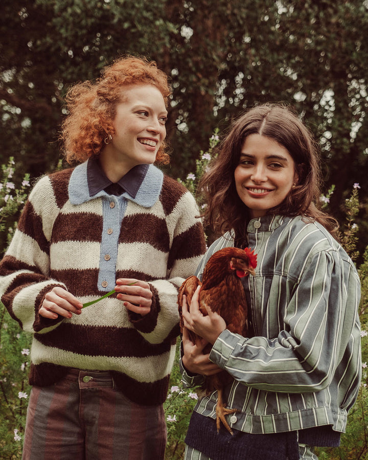 CHAQUETA ANNIE MENTA STRIPES PREVENTA