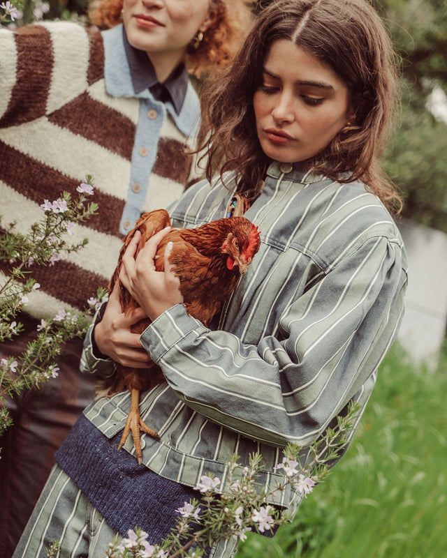 CHAQUETA ANNIE MENTA STRIPES PREVENTA