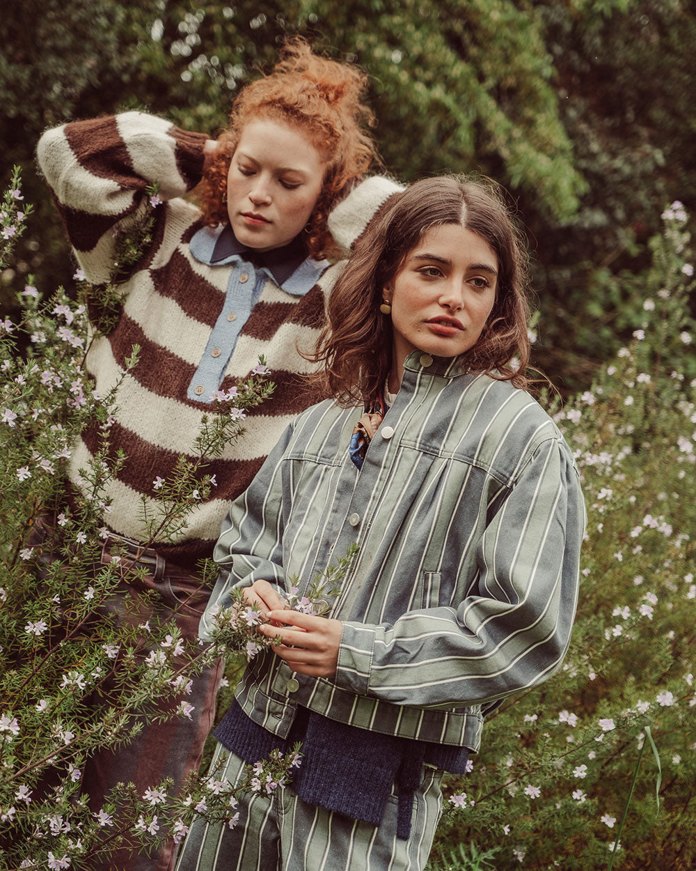 CHAQUETA ANNIE MENTA STRIPES PREVENTA