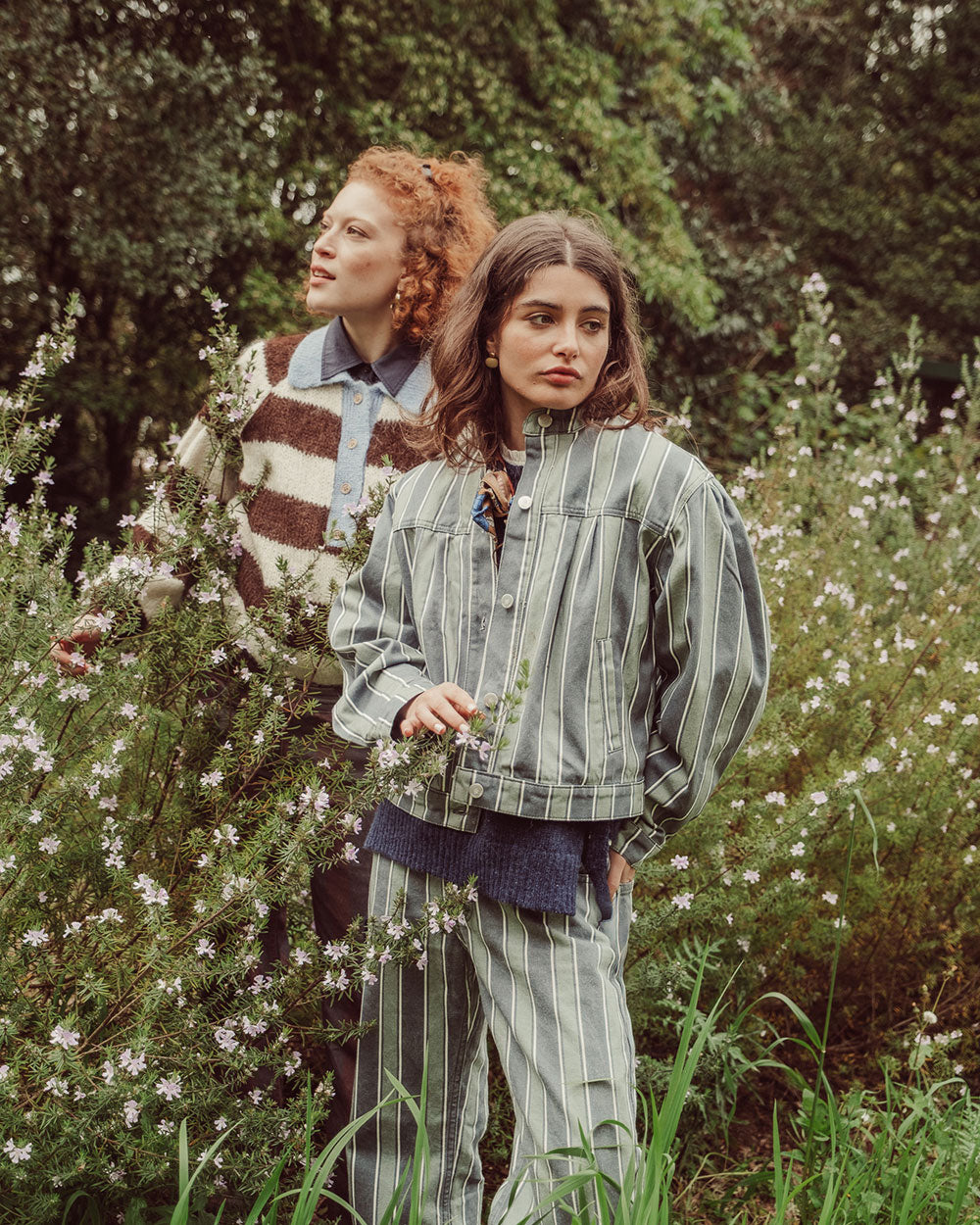 CHAQUETA ANNIE MENTA STRIPES PREVENTA