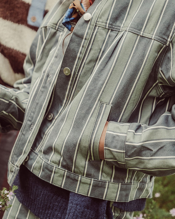 CHAQUETA ANNIE MENTA STRIPES PREVENTA