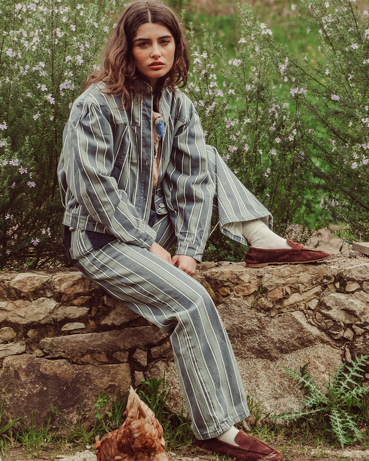 CHAQUETA ANNIE MENTA STRIPES PREVENTA