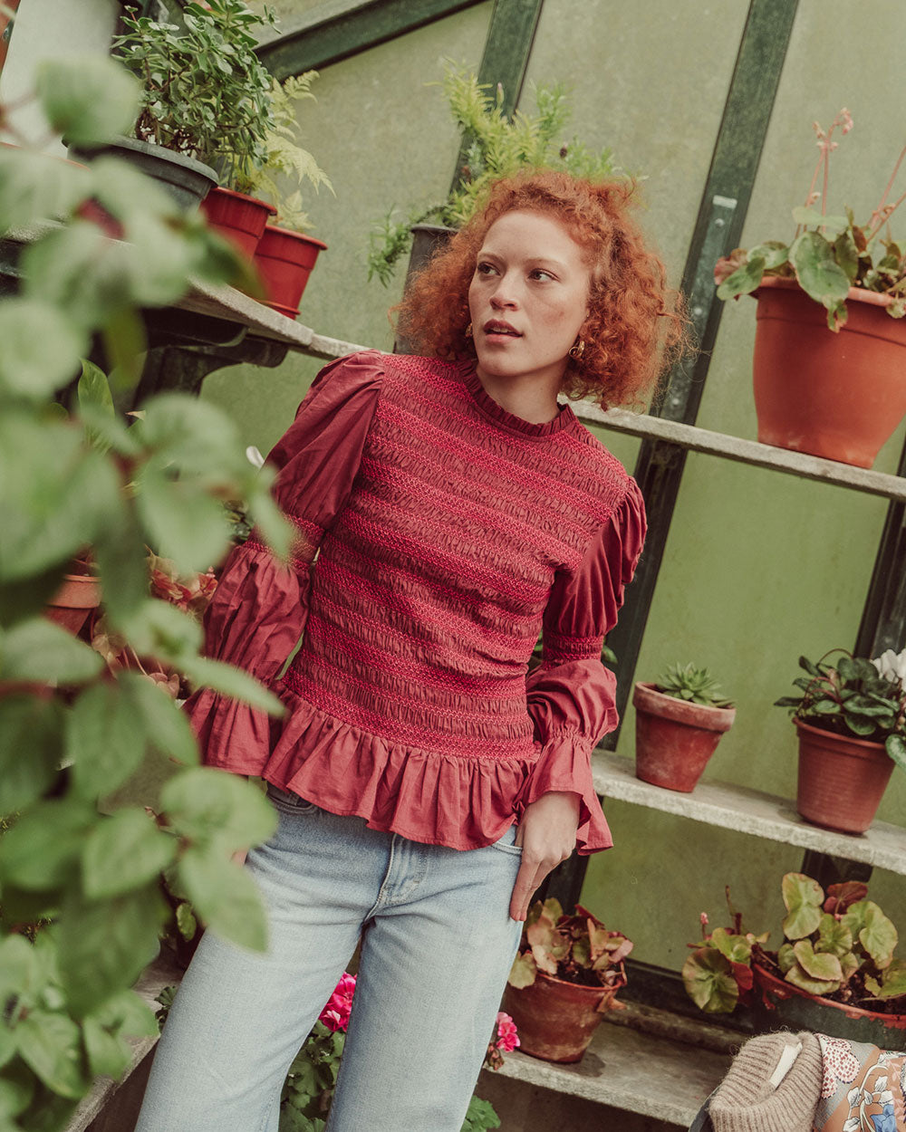BLUSA FIONA BURGUNDY