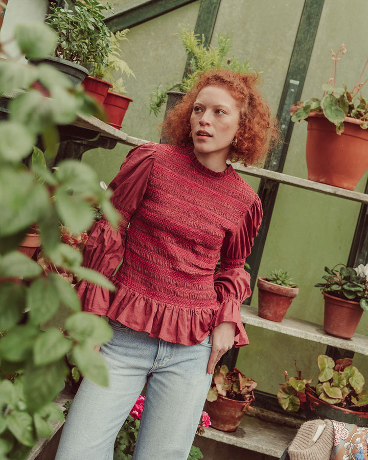 BLUSA FIONA BURGUNDY
