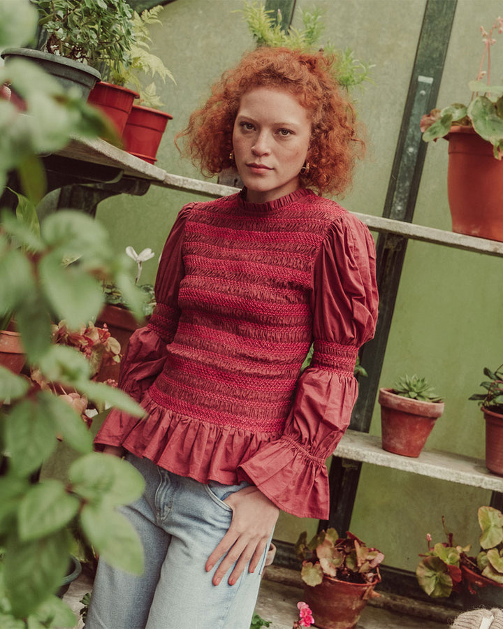 BLUSA FIONA BURGUNDY