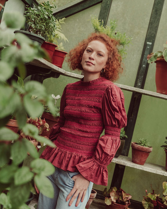 BLUSA FIONA BURGUNDY