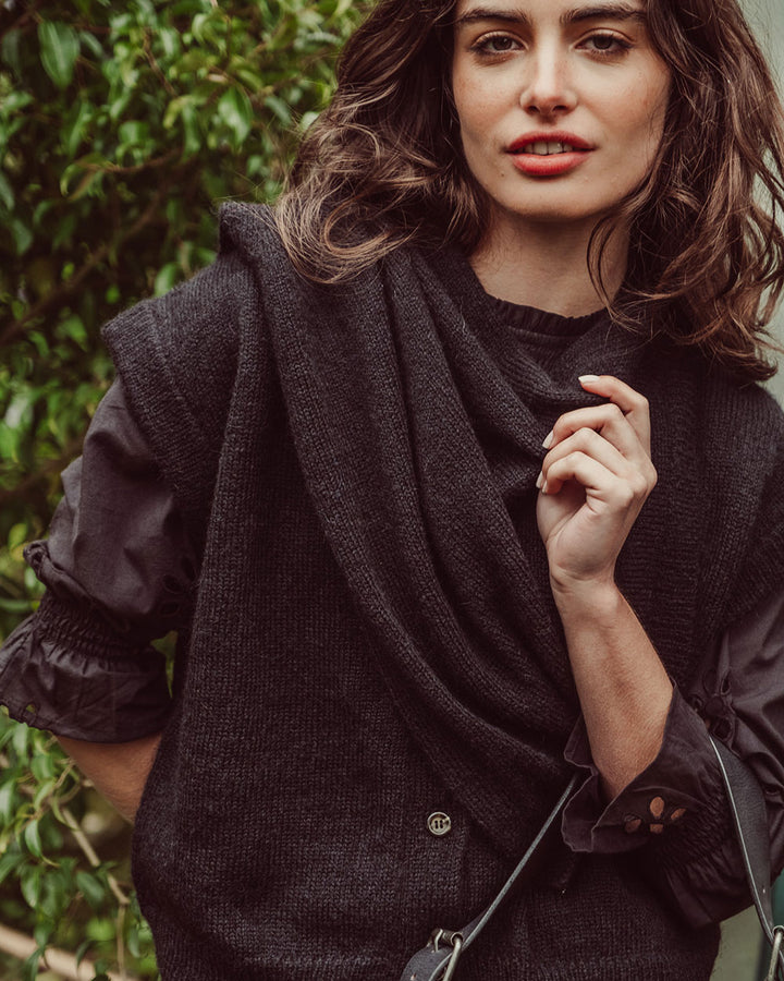 CHALECO SABINE NEGRO