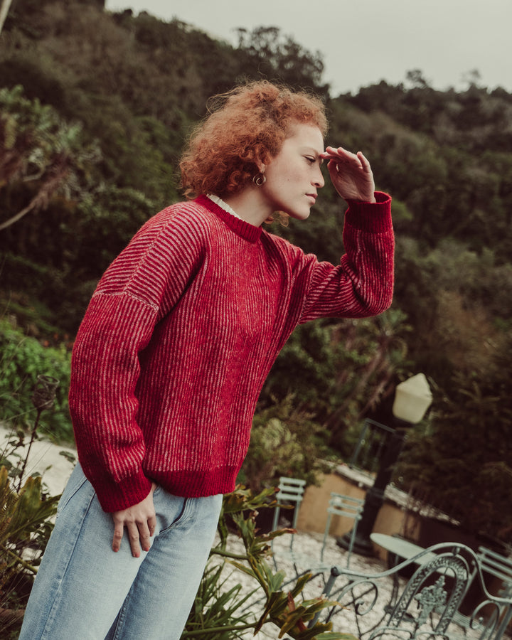 CHALECO NARAE ROJO ROSADO