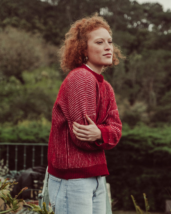 CHALECO NARAE ROJO ROSADO