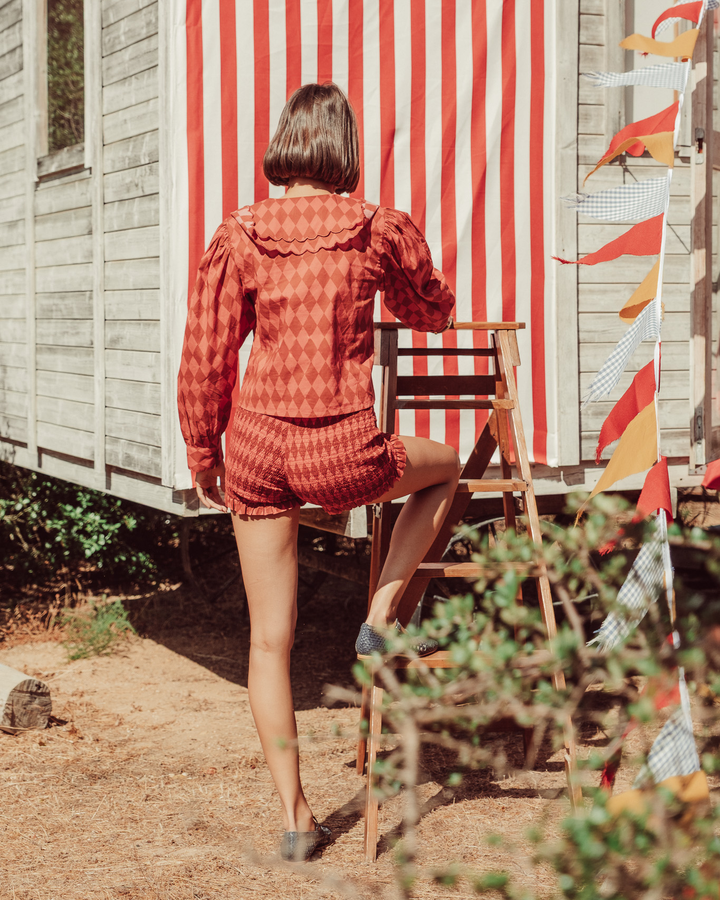 BLUSA GIOSTRA ROMBOS PRINT