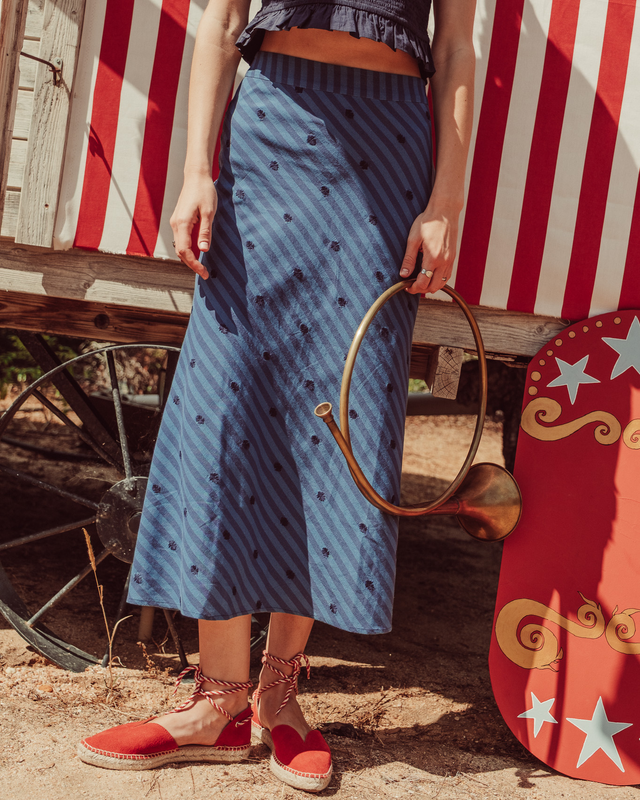FALDA TORCELLO BLUE STRIPES
