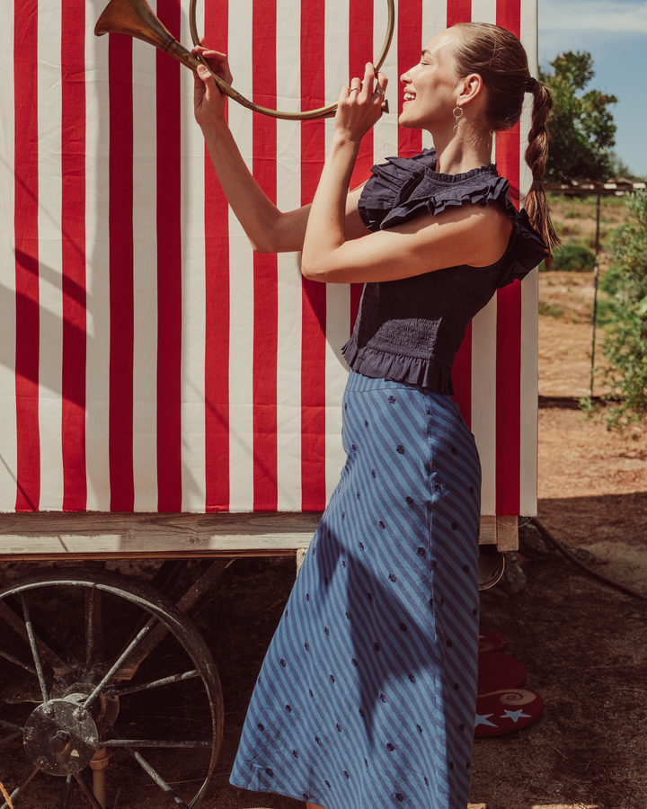 FALDA TORCELLO BLUE STRIPES