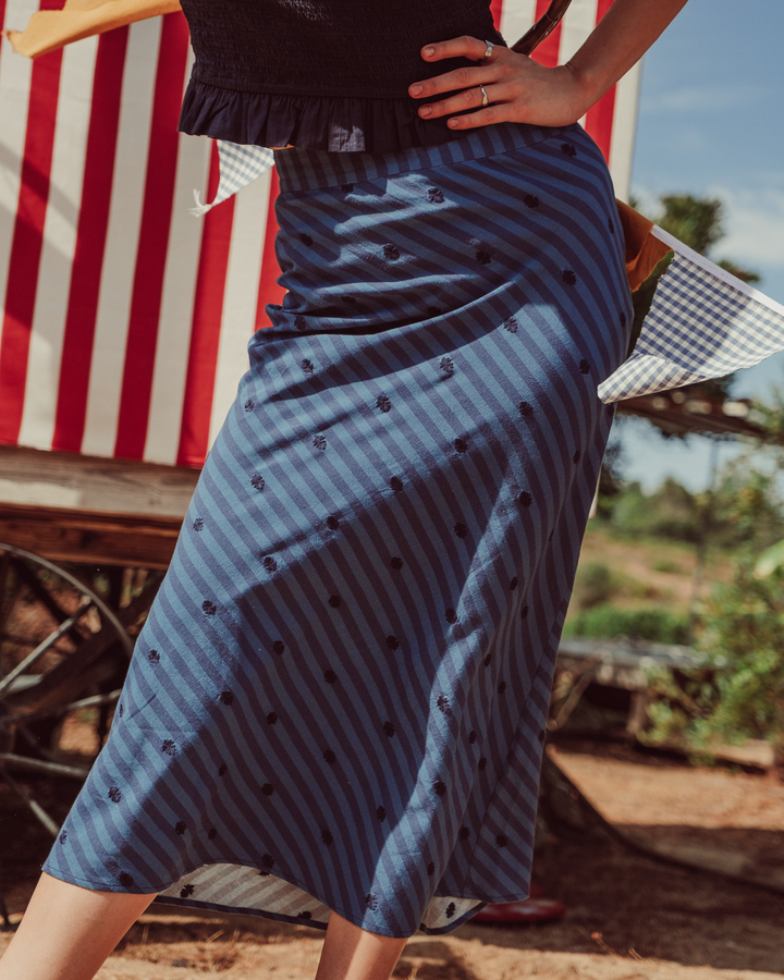 FALDA TORCELLO BLUE STRIPES