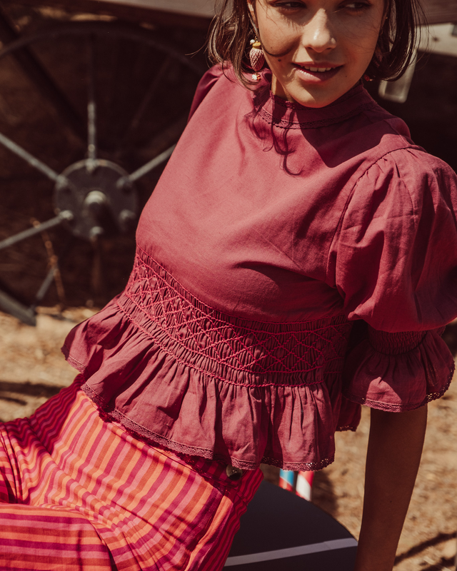 BLUSA VOLTA BURGUNDY