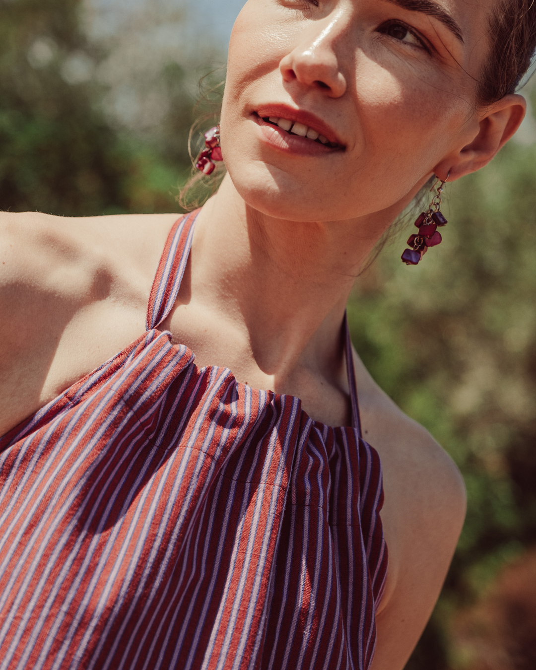 TOP ISQUIA LILA STRIPES