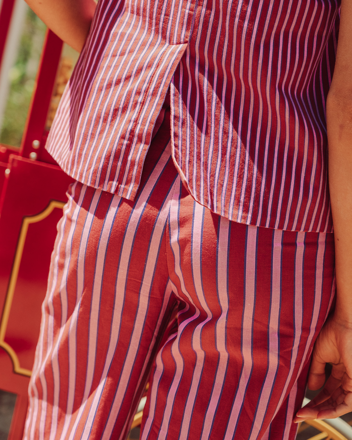 VEST ECLAT LILA STRIPES