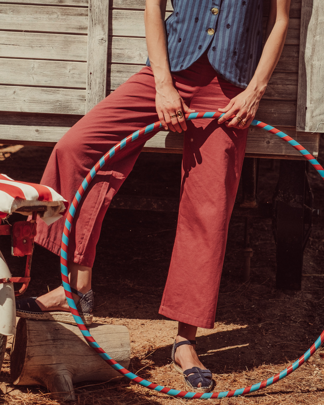 PANTALON MARE BURGUNDY