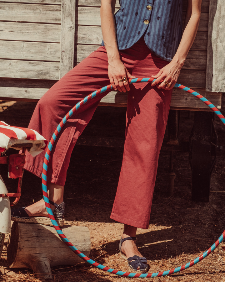 PANTALON MARE BURGUNDY