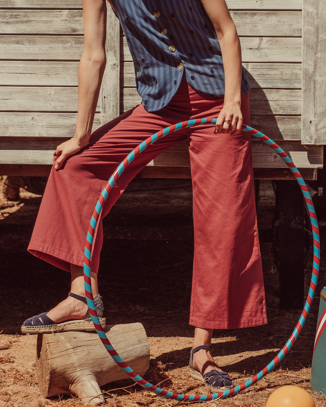 PANTALON MARE BURGUNDY