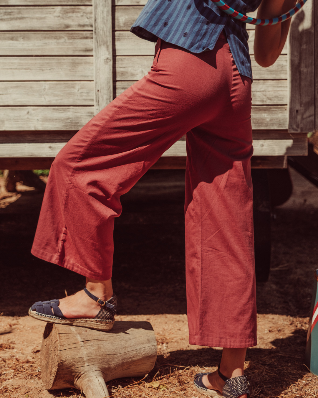 PANTALON MARE BURGUNDY