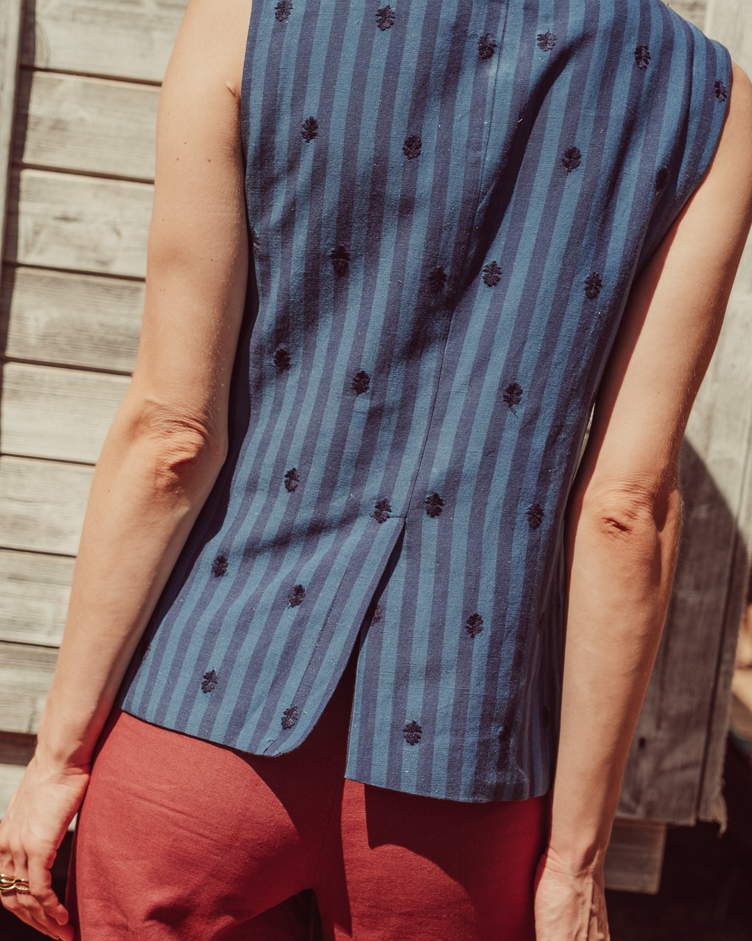 VEST ECLAT BLUE STRIPES