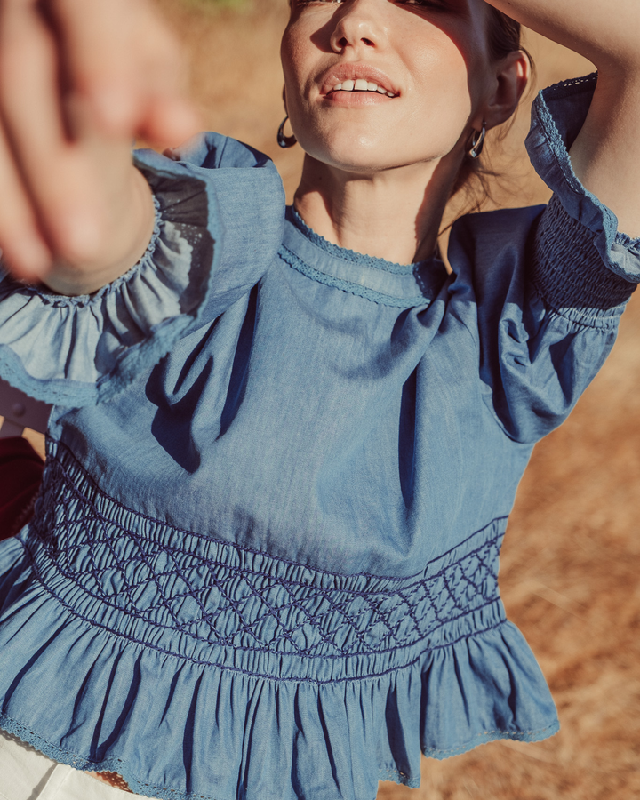 BLUSA VOLTA DENIM