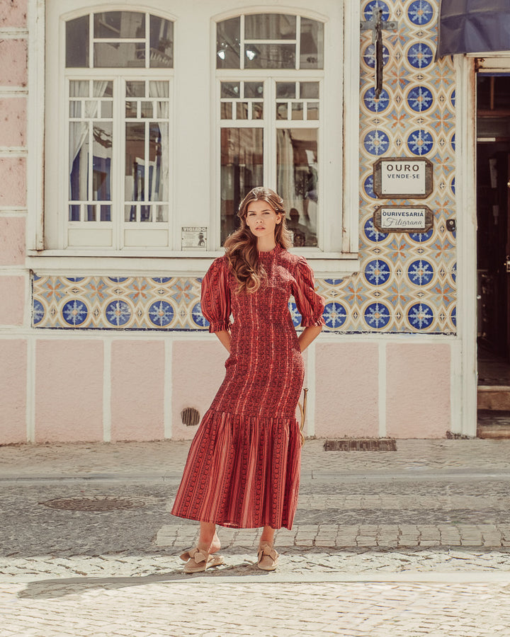 VESTIDO AMIRA CIRCUS PRINT