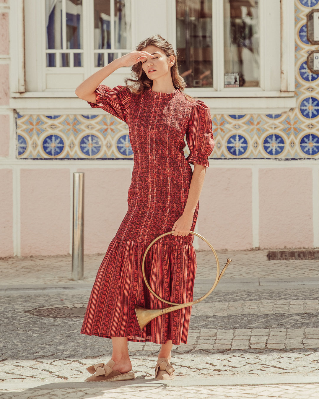 VESTIDO AMIRA CIRCUS PRINT