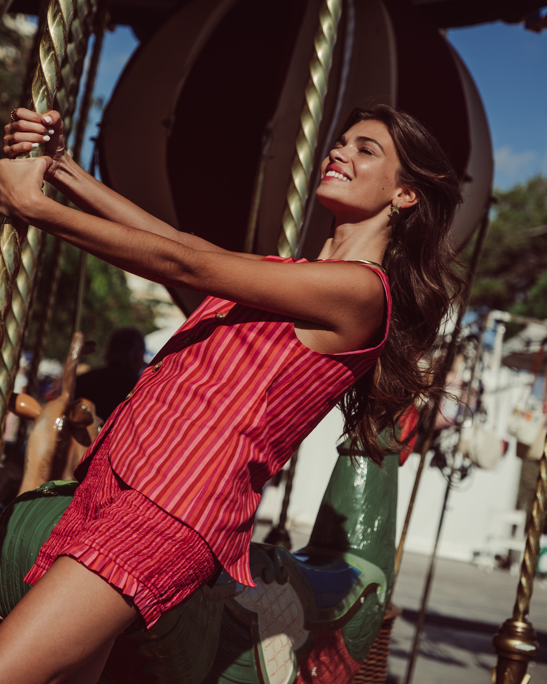 VEST ECLAT FUCSIA STRIPES