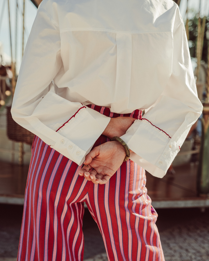 CAMISA TISSU WHITE RED