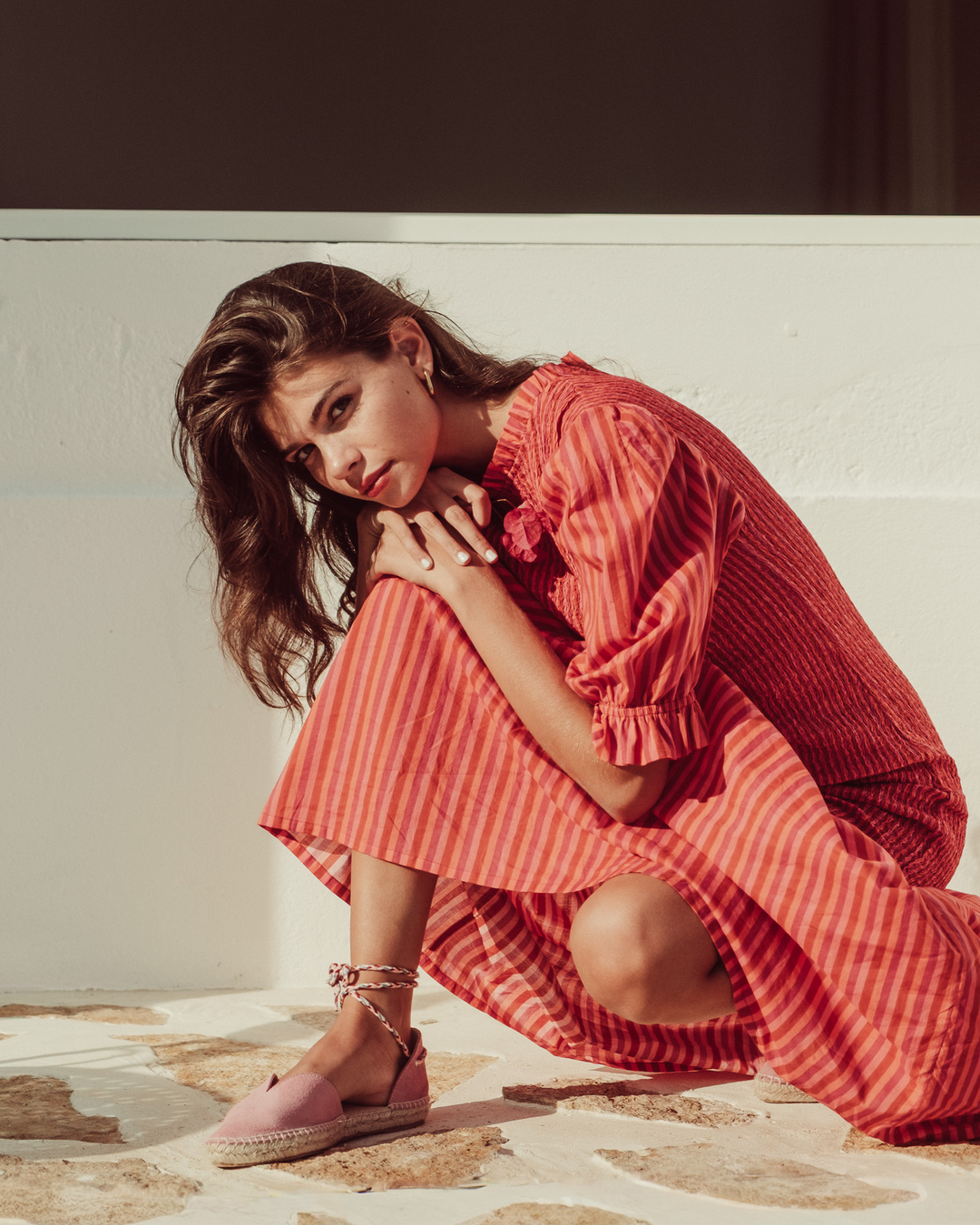 VESTIDO AMIRA FUCSIA STRIPES