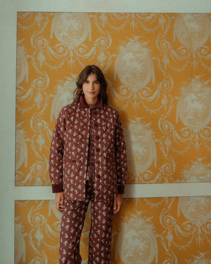 CHAQUETA JUANA CHERRY BLOSSOM BURGUNDY