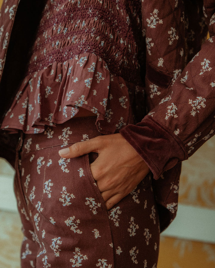 PANTALÓN NOSA CHERRY BLOSSOM BURGUNDY