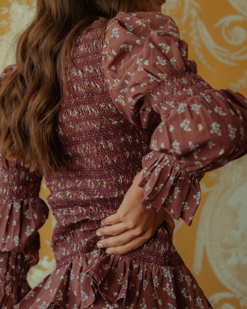 BLUSA FIONA CHERRY BLOSSOM BURGUNDY