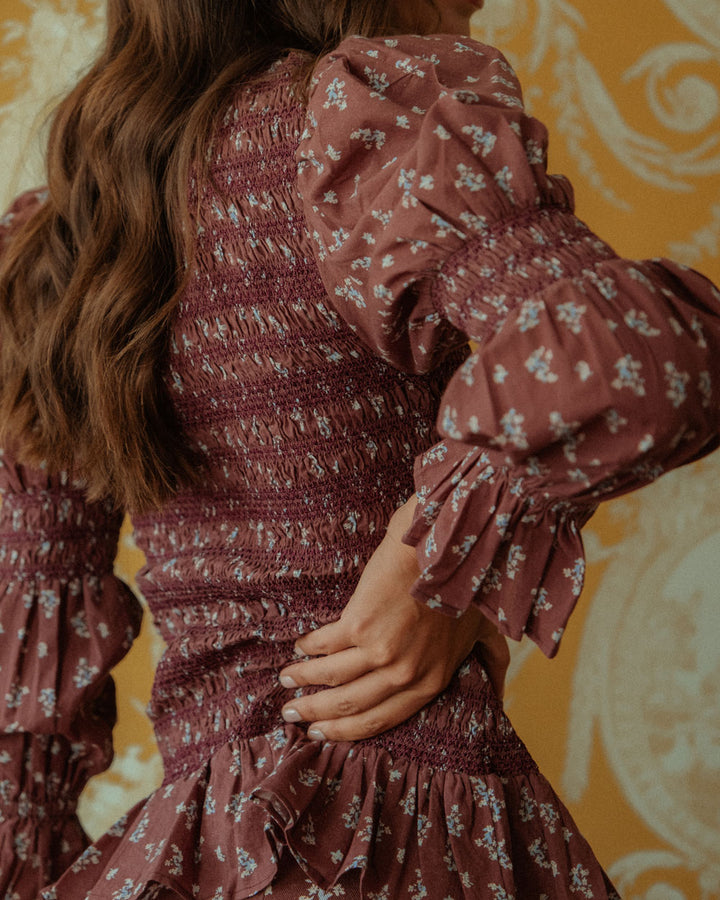 BLUSA FIONA CHERRY BLOSSOM BURGUNDY